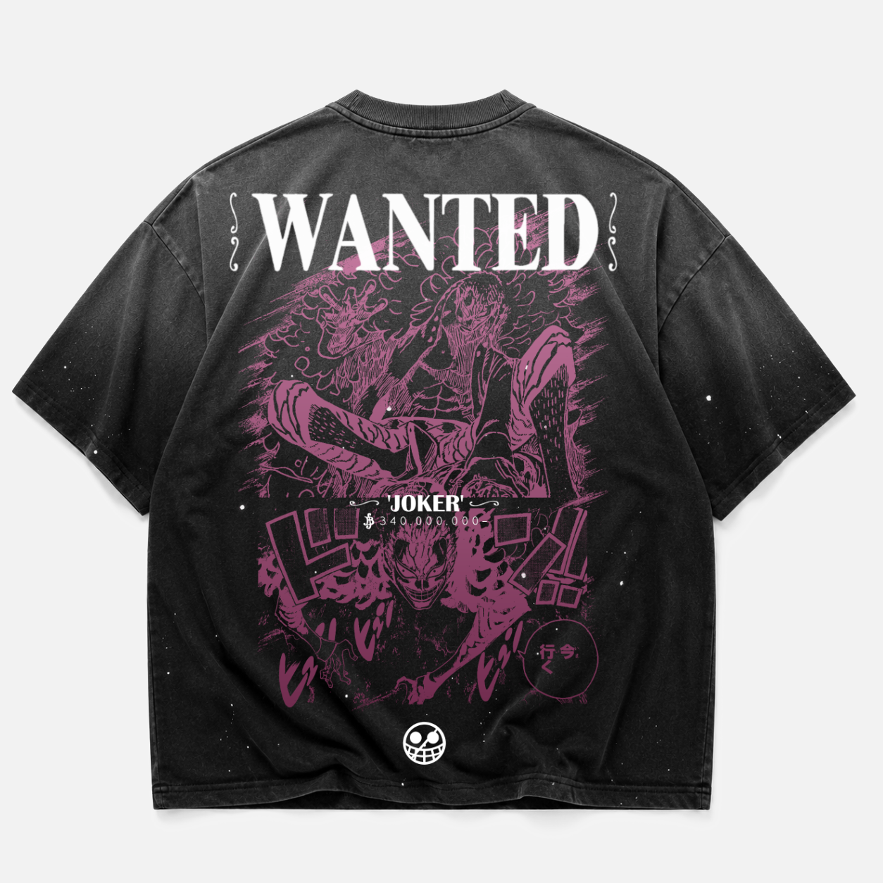 JOKER WASHED BLACK OVERSIZED TEE