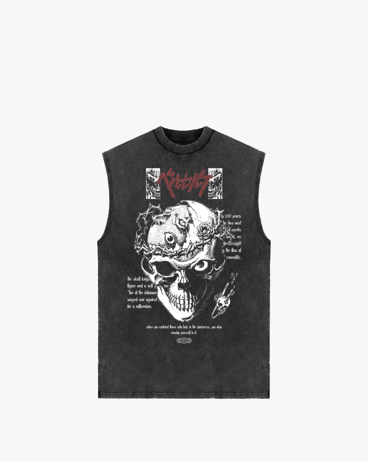 BERSERK WASHED MUSCLE TEE