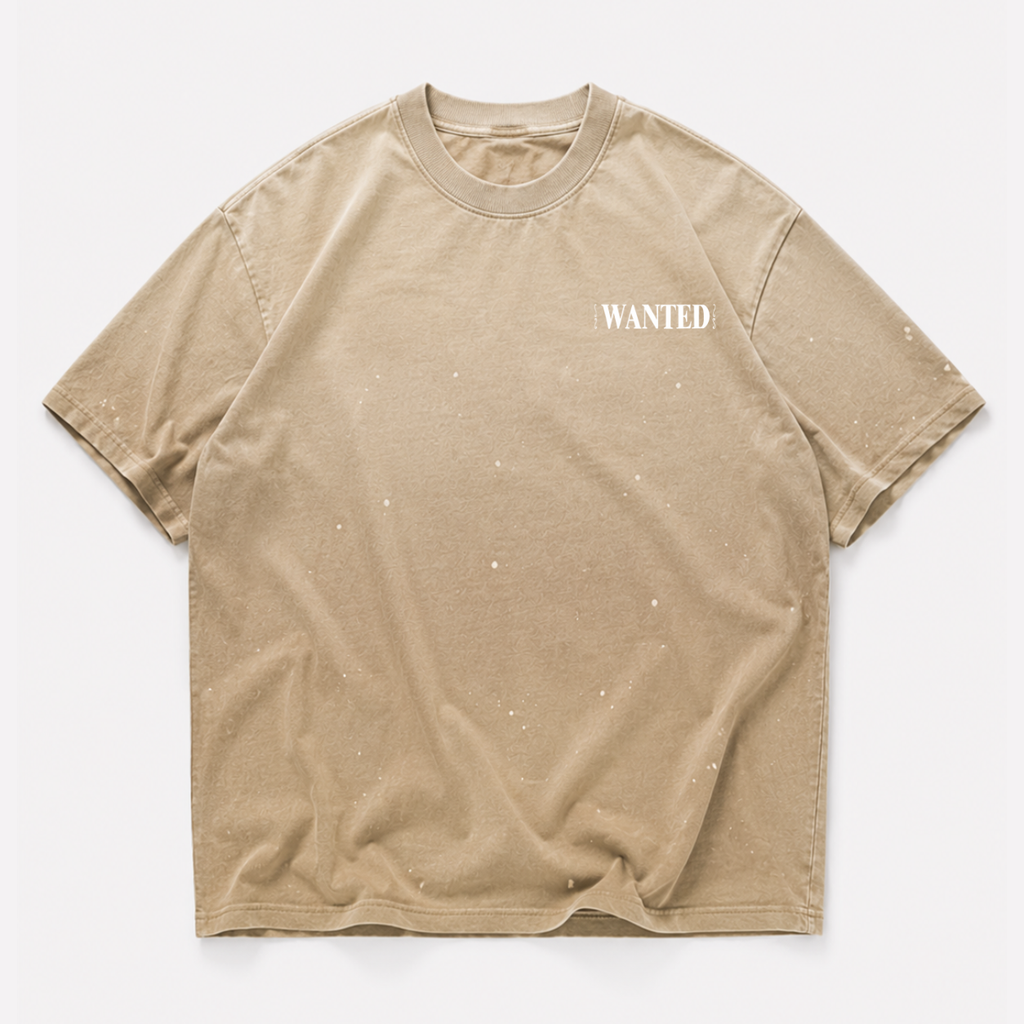 KING OF HELL BEIGE WASHED TEE